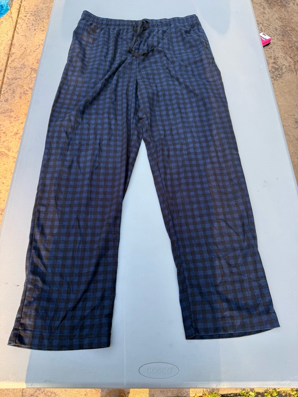 Nautica Blue Plaid Sleepwear Lounge Pants